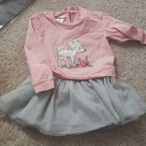 Deer tutu top matching pants 3-6mo